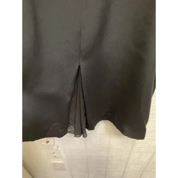 Rag & Bone Black Silk Dress Size 4 With Spaghetti Straps Wrap Accent - Picture 6 of 7